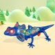 thumbnail image 4 of Animal RC perfke Juguetes eléctricos Kit interactivo de robot lagarto Azul, 4 of 8