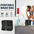 thumbnail image 6 of Mesh Wash Bag Portable Organizer For Toiletries And Beach Gear With Wide Opening And Handle, Lightweight Polyester Mesh Tote For Travel, Camping, Gym And Home Use, 6 of 6