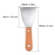 thumbnail image 2 of Uxcell 3" Cr-V Steel Flexible Broad Tip with Wood Handle Putty Taping Paint Scraper 3 Pack, 2 of 5