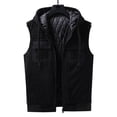 thumbnail image 5 of IROINNID Men's Sleeveless V-Neck Short Vest Solid Color Leisure Vest Pocket Tank Tops Jacket, 5 of 8