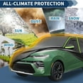 thumbnail image 4 of Unique Bargains Car Cover Waterproof All Weather 210D Waterproof Membrane Black 1 Pc ["for  Kia"] ["for  Soul"], 4 of 7
