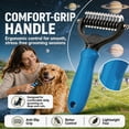 thumbnail image 2 of 2027 New Pet Pro Grooming Tool, Pet Shedding Remover, Specialized Comb for Long-Haired Dogs, Undercoat Grooming Tool, Dog Shedding Comb and Undercoat Rake, 2 of 7