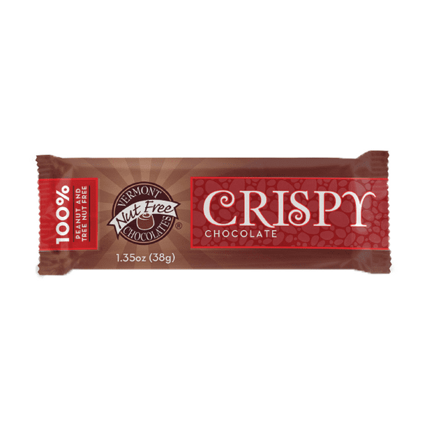 Vermont Nut Free Chocolates Crispy Chocolate Small Bar (18 Bars