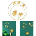 thumbnail image 4 of Adorno colgante moderno de hoja de ginkgo de hierro para decoración de pared, ideal para la estética del hogar. Hoja de Ginkgo B, 4 of 9