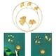 thumbnail image 4 of Decoración de pared nórdica dorada redonda con forma de hoja metálica colgante Hoja de Ginkgo B, 4 of 9