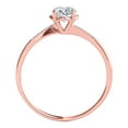 thumbnail image 3 of Aonejewelry 0.35 Ct. Ttw Beautiful Flower Shape Diamond Wedding Engagement Ring 10K Rose Gold, 3 of 4