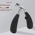 thumbnail image 3 of 1Pcs Stainless Steel Toenail Clippers Safe Slanted Nail Clippers Cutters Scissors with Handle Professional Curved Blade Grooming Tool for Seniors, 3 of 5