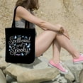 thumbnail image 5 of Spellbound and spooky. Peace Sign Love 60S 70S Tie Dye Hippie Halloween Canvas Bag 3Pcs, 5 of 5