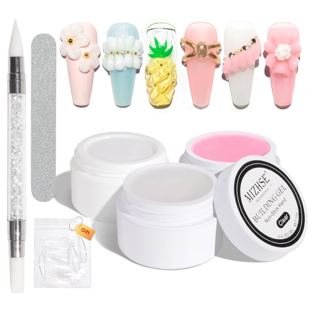 Gel constructor para uñas MIZHSE Sculpture Nail Extension, 3+2 unidades