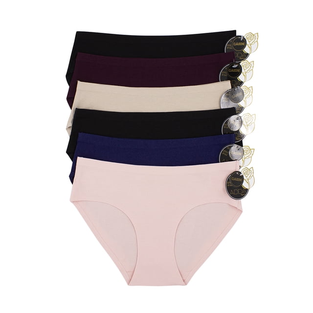 Paquete 6 Pantaleta Dama Algodón Sin Costuras, Corte Láser