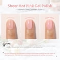 thumbnail image 2 of Esmalte de uñas en gel GAOY Sheer Hot Pink, 16 ml, UV Light Cure 1353, 2 of 7