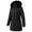 Black, variant on Women's Winter Coats Long Warm Thicken Puffer Jackets Outwear With Removable Faux Fur Hood, Black XL