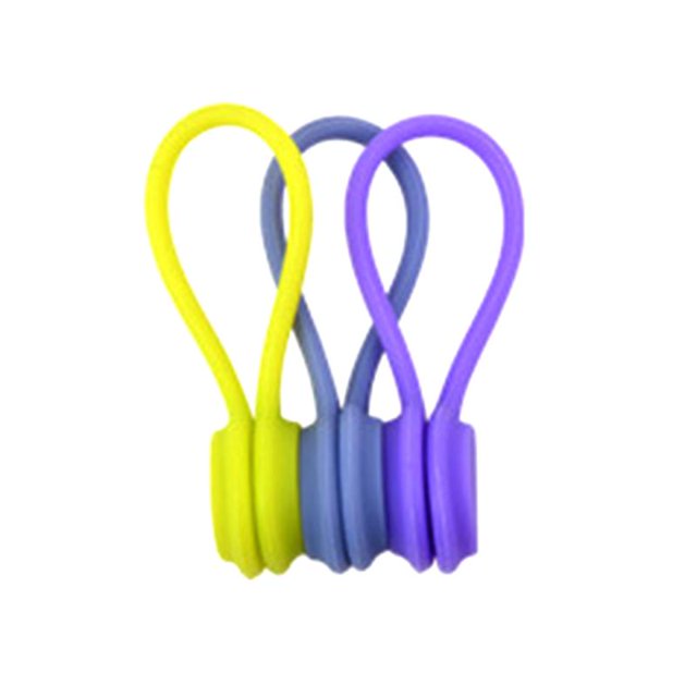 Cable Organizer Soft Silicone Magnetic Cable Winder Cord Earphone Storage Holder Clips Cable Winder For Earphone Data Cable 01 115 X 75 X 2