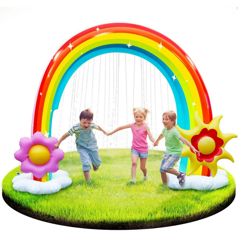 inflatable sprinkler rainbow