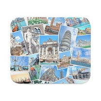 CafePress - Italy Collage - Sherpa Fleece Throw Blanket 60" x 50"