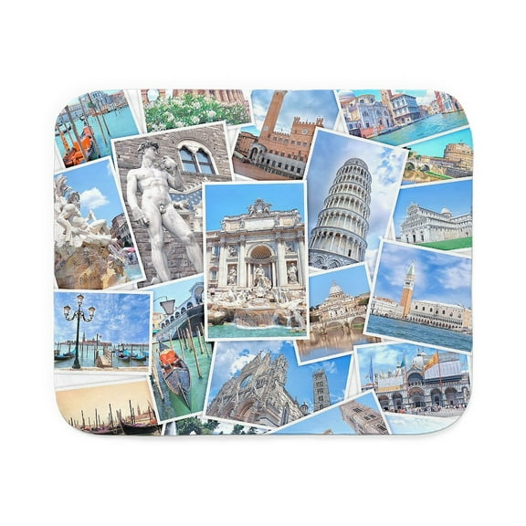 CafePress - Italy Collage - Sherpa Fleece Throw Blanket 60" x 50"
