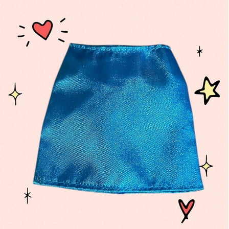 Lol Surprise doll OMG Bartz Tall Fashionista Blue Midi Mini Aqua Skirt