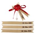 thumbnail image 4 of Ramillete de boda artificial BuyweekMX de flor de muñeca roja 5.5 Pulgadas, 4 of 5