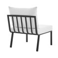 thumbnail image 3 of Modway Riverside Outdoor Patio Aluminum Armless Chair in Gray White, 3 of 6