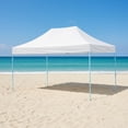 thumbnail image 4 of Ilios Innova | Toldo Plegable Blanco 3x4.5 Carpa para Exteriores Resistente al Clima, Impermeable, Estructura de Hierro y Tela Oxford 600D., 4 of 9