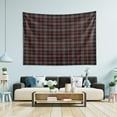 thumbnail image 4 of Plaid Black and Red Tapestry Aesthetic Tapestry Wall Hanging 60" x 40" Inches Home Decor Gifts, 4 of 6