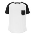 thumbnail image 6 of Crewneck Short Sleeve T Shirts for Men Casual Summer Tops with Pocket Workout Active Tees, 6 of 7