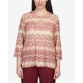 thumbnail image 4 of Alfred Dunner Womens Lace Neck Biadere Top, 4 of 6