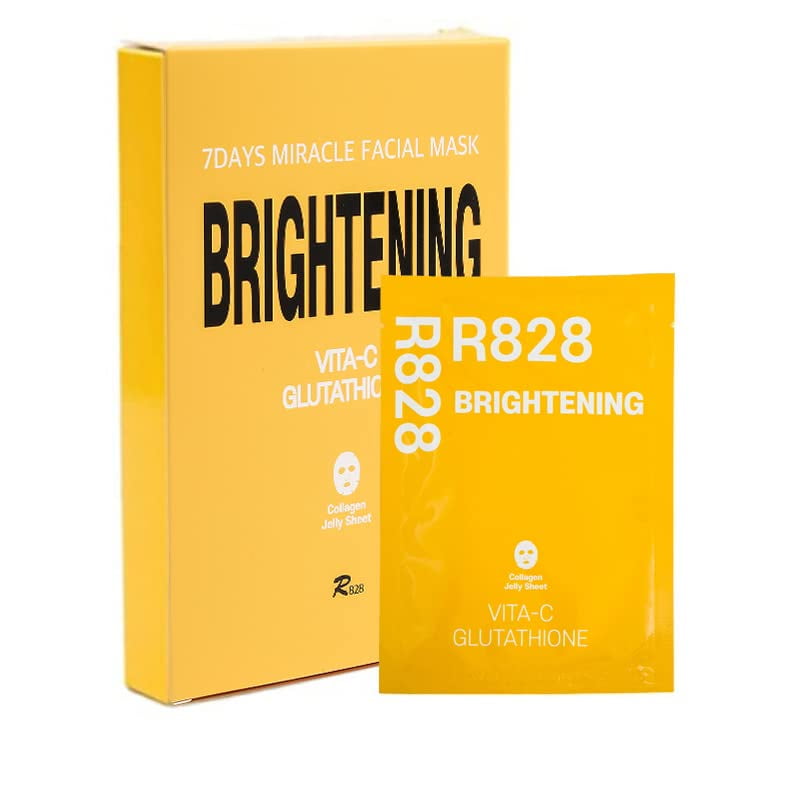 R828 10 Pack Brightening Face Mask Instant Lifting & Brightening Face