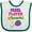 White and Green, variant on Inktastic Future Padel Player in Training Girls Baby Bib