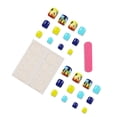 thumbnail image 3 of Fofosbeauty 24pcs Press on Nails, Artificial Acrylic Nails for Salon Quality in Seconds,Square Toe Summer Beach, 3 of 6