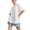 White, variant on OSOLU Women Casual Spring Summer Solid Color White T-Shirt Short Sleeve O-Neck Tshirts Tee Tops Versatile Dailywear