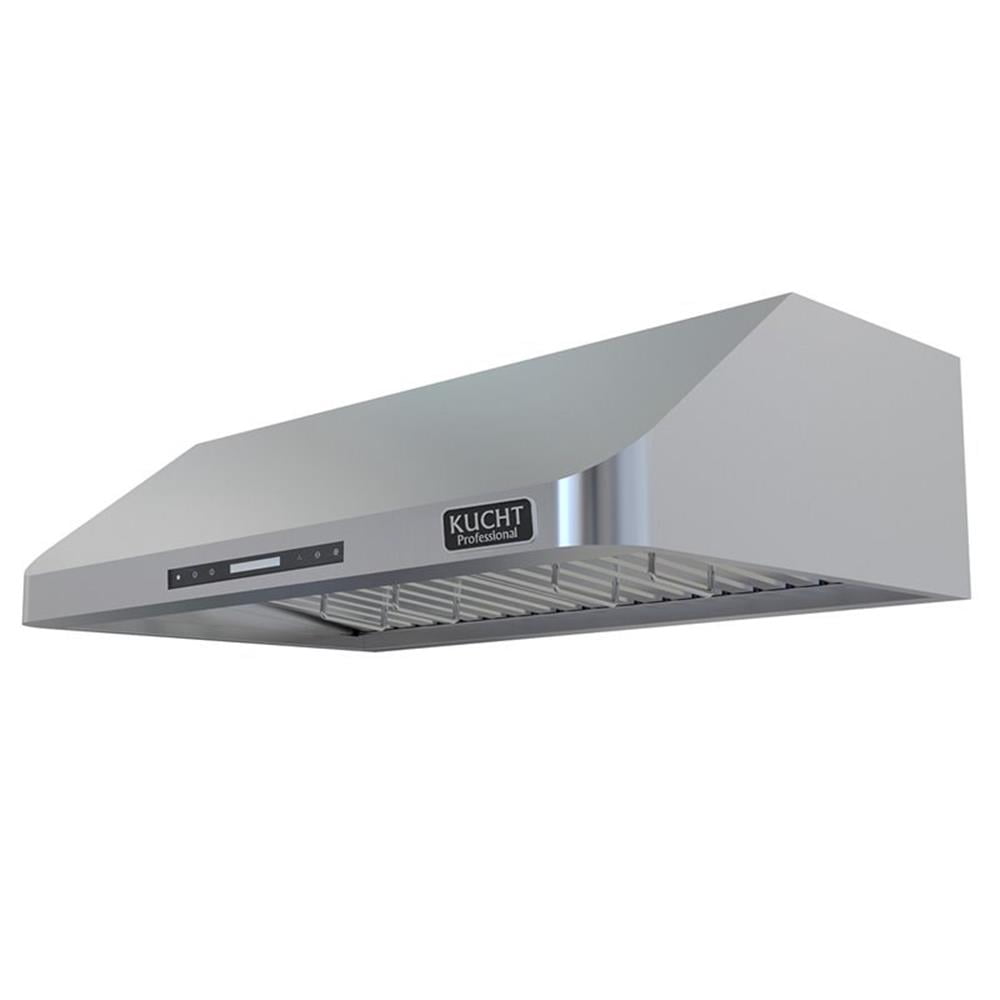 Pemberly Row 48" Stainless Steel Under Cabinet Range Hood in Silver