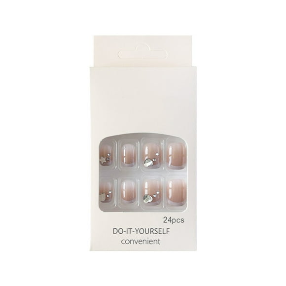 KBANNICAL Throbbing Wear Nail Drill Model Nail Patch French on Clear Nails Short Full Cover Coffin Nails Short French Tip on Nails French Nail Tips Natural Terrific Tips Natural Nail Tips
