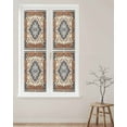 thumbnail image 2 of Window Privacy Film Southwest America Stained Glass Window Film Decorative Sun Block Window Cover Heritage Bohemian Traditional Classic Window Clings Static Adhesive Sticker for Bathroom 17.7"x78.7", 2 of 7