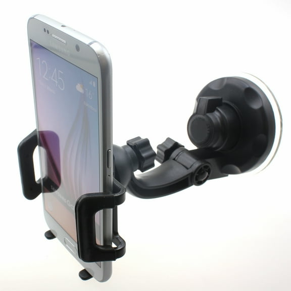 Windshield Car Mount for Galaxy J7/J5/J3/J2/J1 - Holder Glass Cradle Rotating Dock Suction P5M Compatible With Samsung Galaxy J7/J5/J3/J2/J1