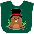 thumbnail image 3 of Inktastic Groundhog Day with Groundhog in Top Hat Boys or Girls Baby Bib, 3 of 4