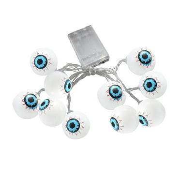 10mm LED Glowing Eyes – Halloween Orange, 9V, 12 Inch Wires, Made In USA