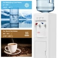 thumbnail image 6 of Giantex Plastic Top Loading Water Cooler Dispenser with Storage Cabinet, 5 Gallon, 6 of 8