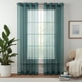 thumbnail image 2 of Eclipse Livia Sheer Rod Grommet 54 x 63 Curtain Panel in Teal, 2 of 8