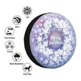 thumbnail image 4 of Pofeuu Round Snow Merry Christmas Print Spare Tire Wheel Cover for Car Truck SUV Camper Universal Fit Spare Tire Cover RV Spare Tire Covers-16 inch, 4 of 6