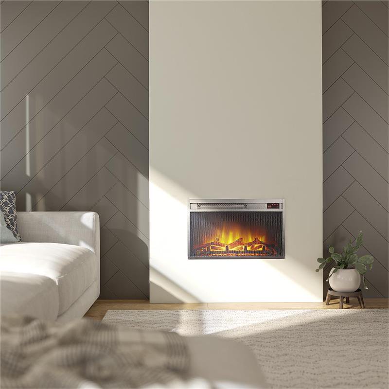 AltraFlame 23 x 14 Electric Fireplace Insert with Mesh Front in Black |  Walmart Canada