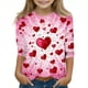 thumbnail image 2 of Blusas y camisas de manga larga con cuello redondo y estampado infantil, manga 3/4/cuello redondo tres cuartos, camisa y top para niños, top de poliéster para niños, 2 of 5