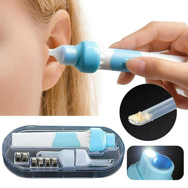 Electric Vacuum Ear Cleaner Ear Wax Safe Remover Vibration Removal Cleaning Painless Cordless