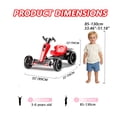 thumbnail image 6 of GDF Studio 12V Foldable Electric Kids Go Kart with Adjustable Seat, VA Wheels, Red, 6 of 10
