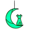 thumbnail image 2 of Hanging Stained Glass Window Dog Memorial, Pet Loss Sympathy Gift, Stained Glass Window Hanging, Dog Lover Memorial, Pet Sympathy Gift, Loss Of Dog Support, Foldable Frame, Clear Glass, For, 2 of 7
