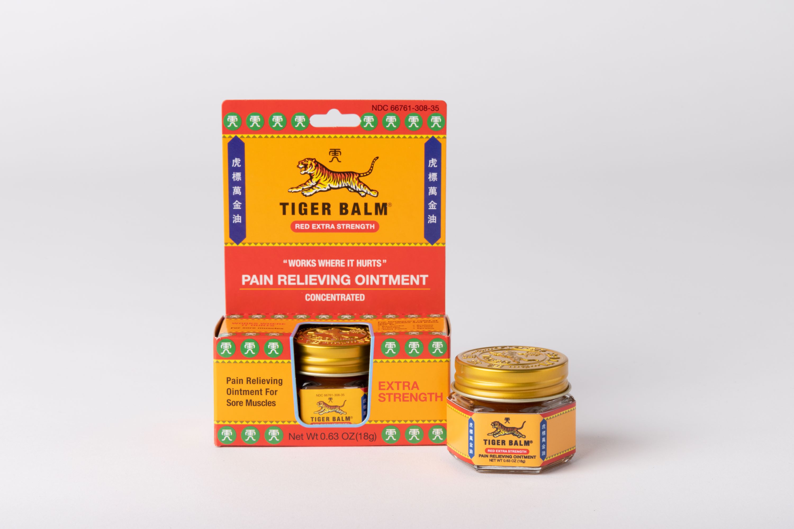 Tiger Balm Extra Strength Pain Relieving Ointment, 0.63 oz Jar for Arthritis Joint Pain Backaches Strains and Sore Muscles - image 2 of 9