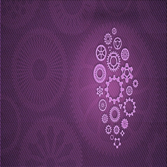 Ahgly Company Indoor Square Patterned Dark Orchid Purple Area Rugs, 8' Square