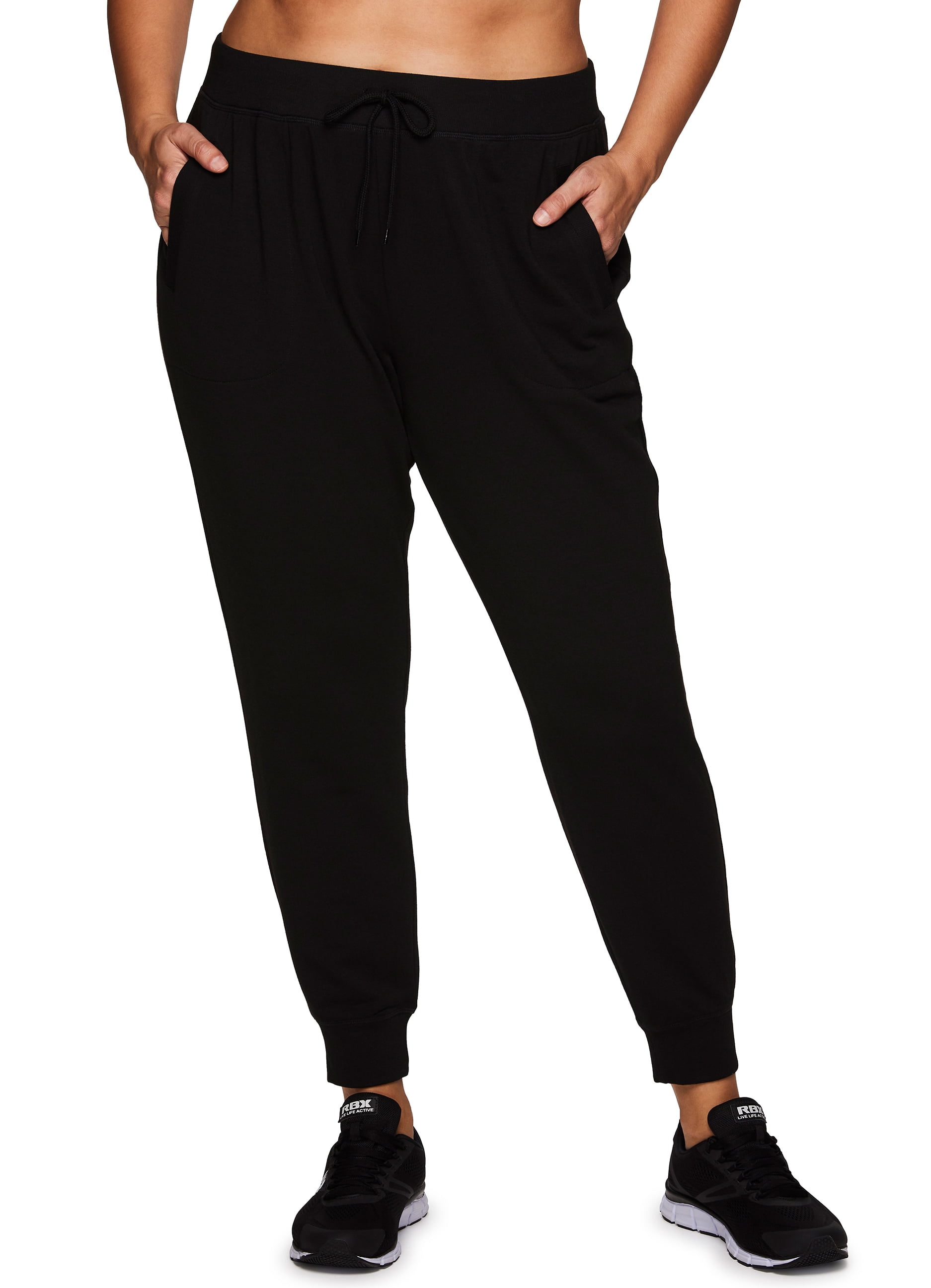 RBX Active Women's Plus Size Soft Basic Lightweight Jogger Sweatpants With Pockets - Walmart.com
