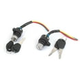 thumbnail image 1 of Unique Bargains 2pcs 3-Wire Go Kart ATV Electric Bikes Ignition Switch Lock w Keys, 1 of 2