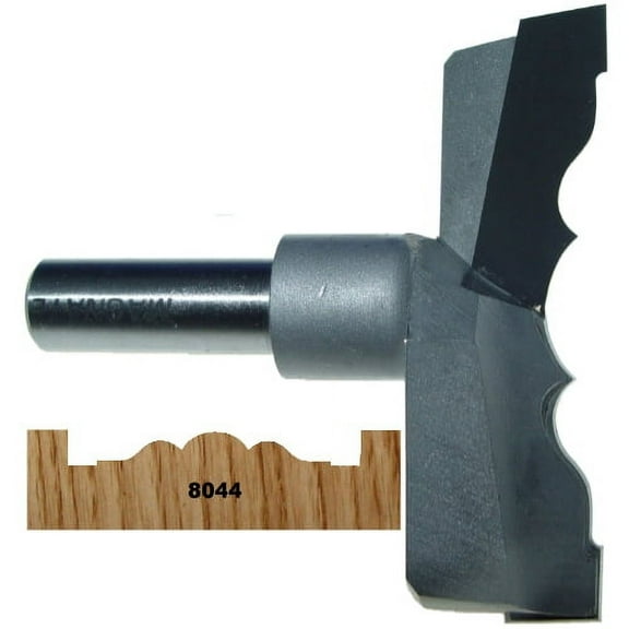 Magnate 8044 Rosette Carbide Tipped Cutter - 3-1/8" Cutting Diameter; 1/2" Shank Diameter; 3/4" Cutting Height; 1-1/2" Shank Length